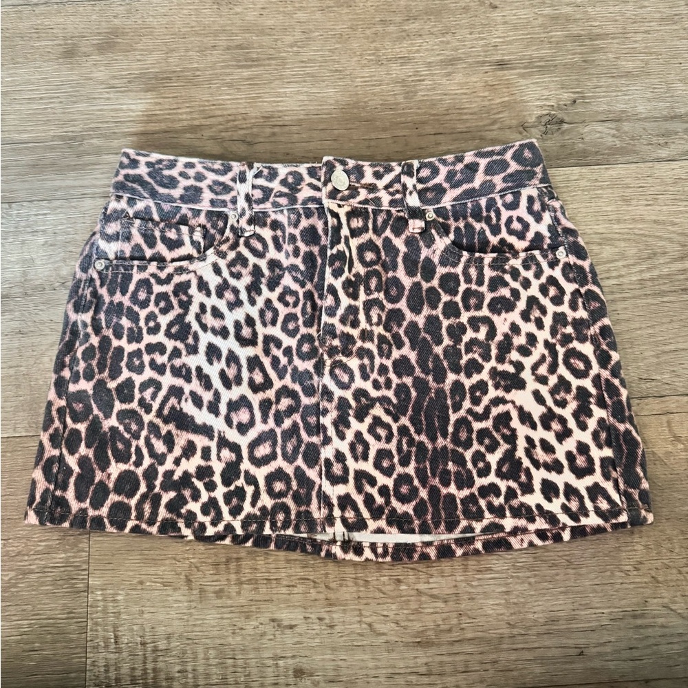 PacSun Leopard Print Mini Skirt